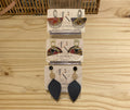Boucles d'oreilles vegan 18 euros