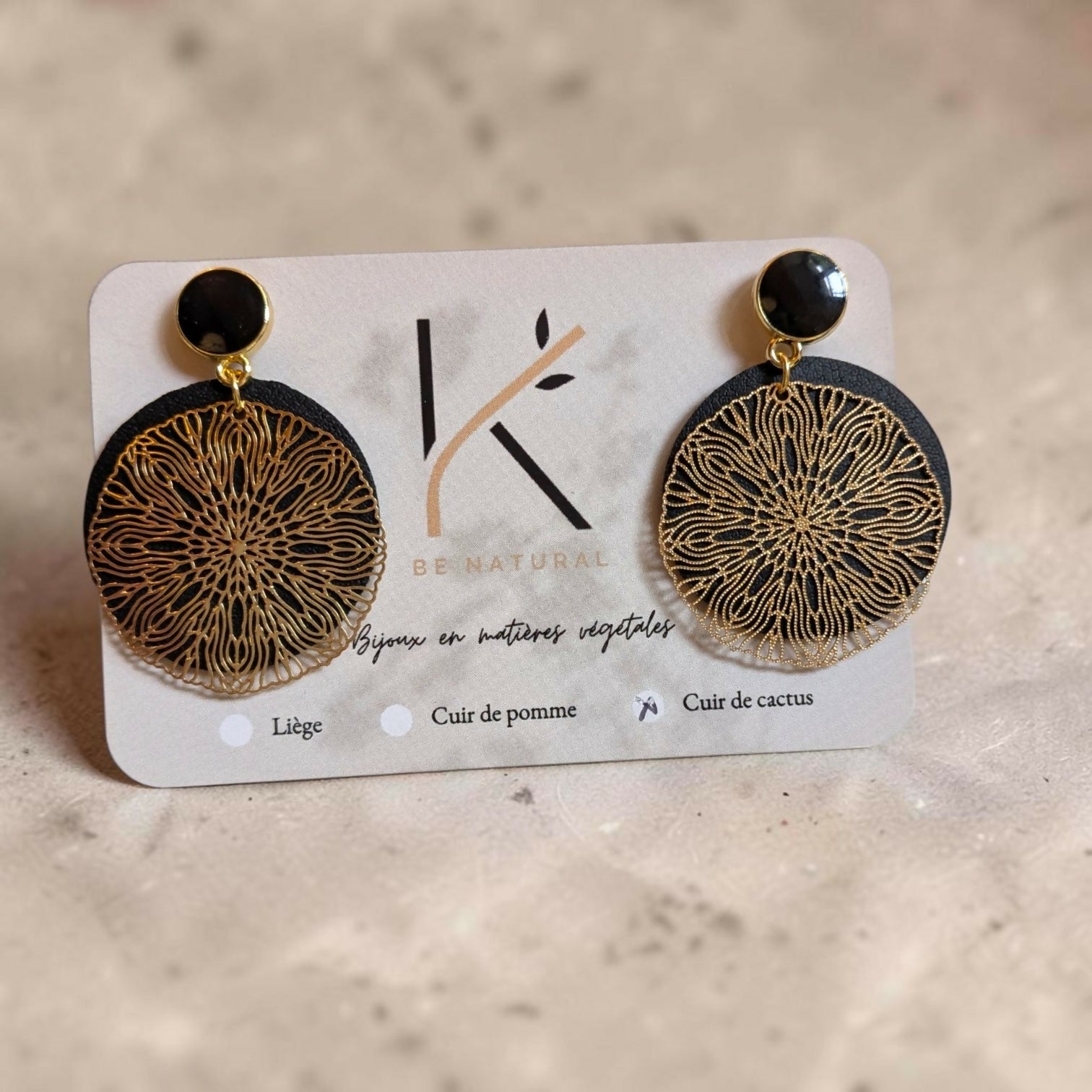 boucles d'oreilles vegan klbo009