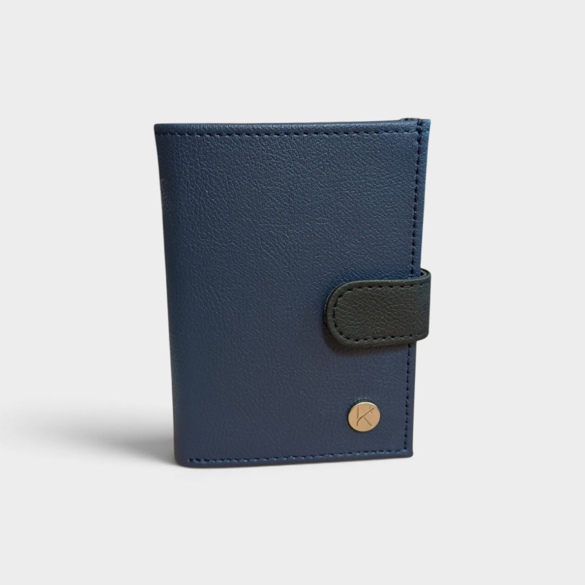 Portefeuille vegan en cuir de pomme bleu nuit, Noé