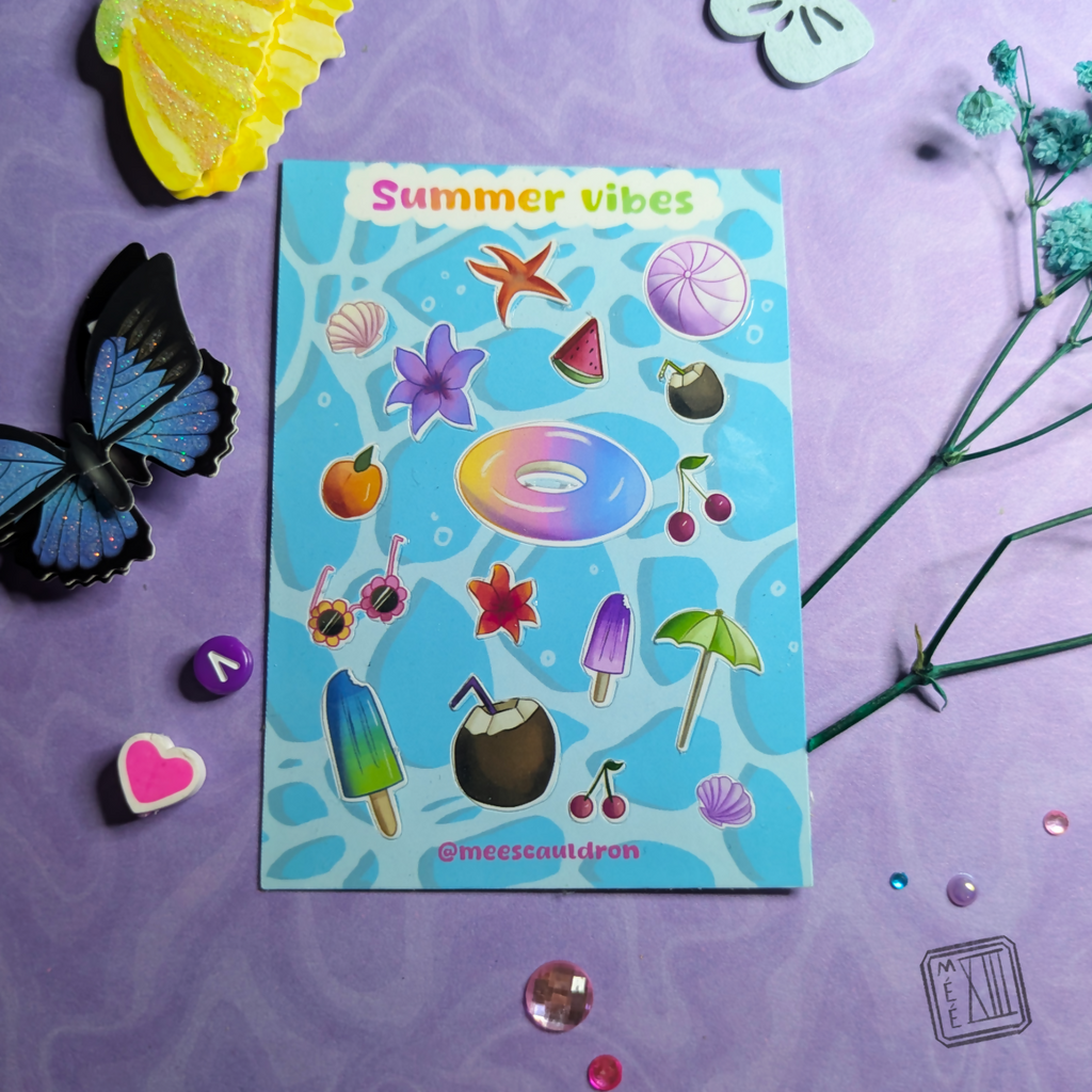 Sticker sheet summer vibes