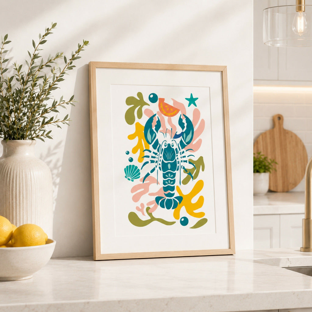 KIt POCHOIRS A4 - AUGUSTIN le Homard collection 'les trésors du large'