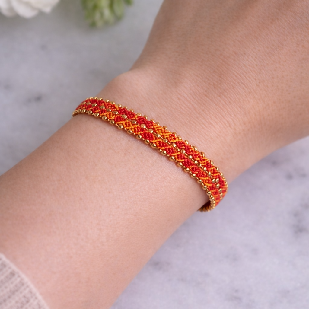 183b wide bead bracelet