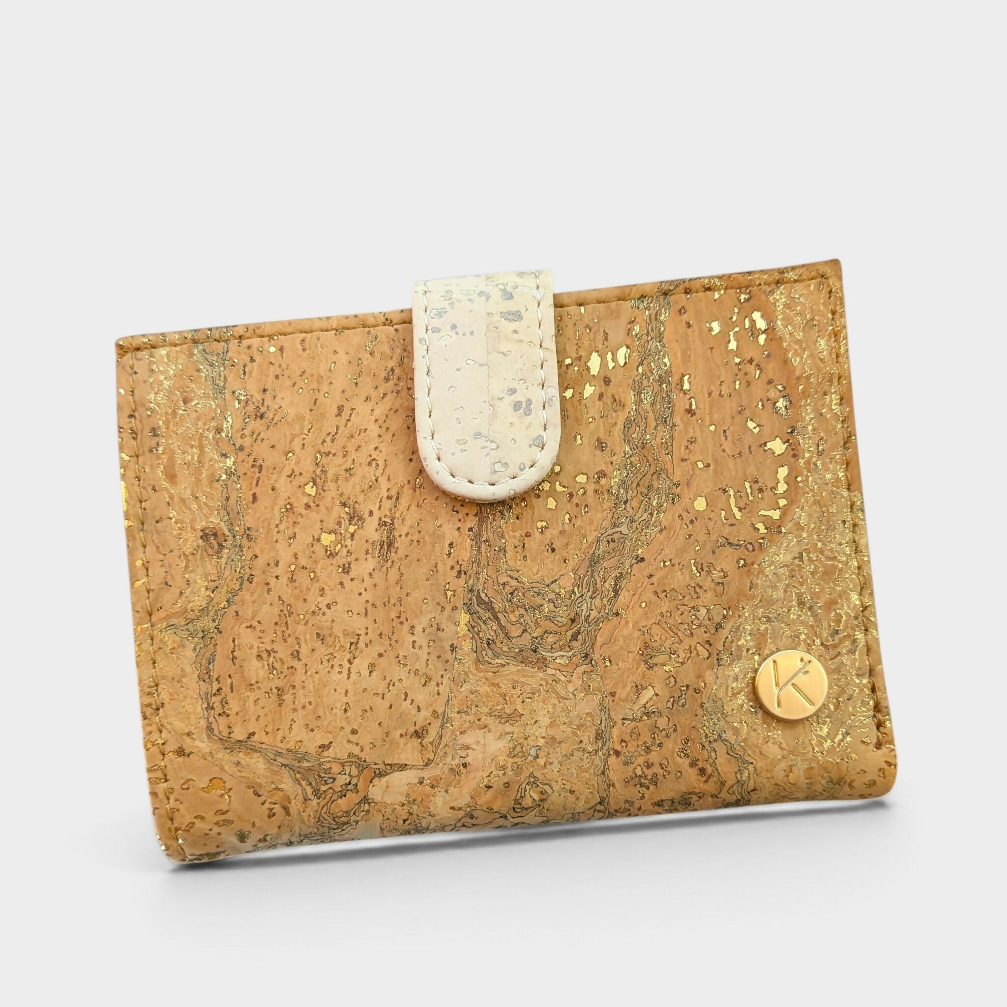 Portefeuille en liège zoé doré